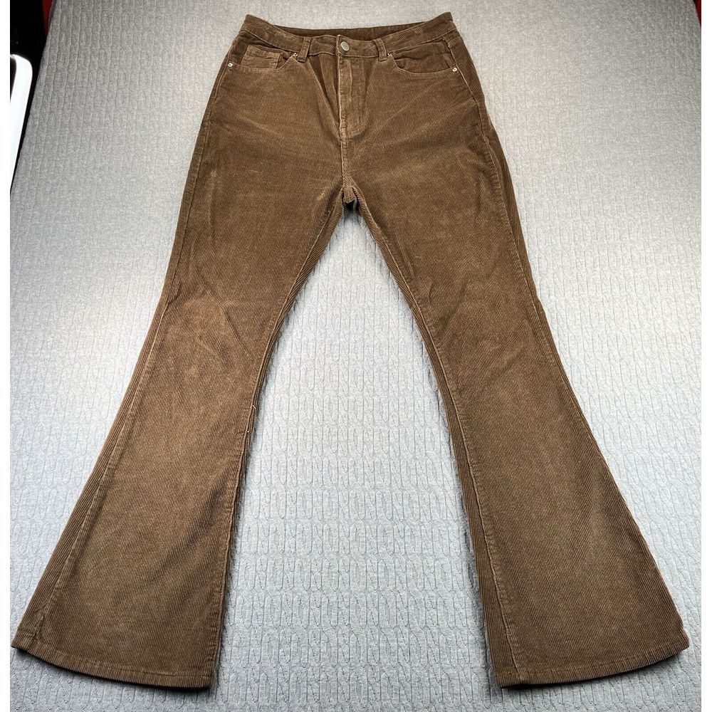 1970 Style Corduroy Bootcut Women‎ L-30x30 Brown pants SHEIN) 70s disco dancing